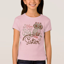 Große Schwester, zum Eule zu sein T-Shirt