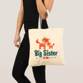 Große Schwester, zum Waldfüchse zu sein Tragetasche (Vorderseite (Produkt))