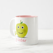 Große Schwester Zweifarbige Tasse (Vorderseite Links)