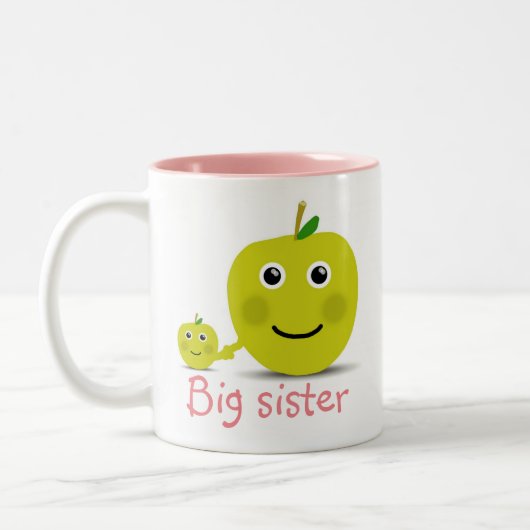 Große Schwester Zweifarbige Tasse (Links)