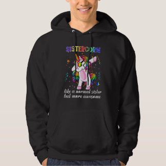Große Schwesterhorn-Einhorn-Tanz-Kind-Mädchen-Jung Hoodie
