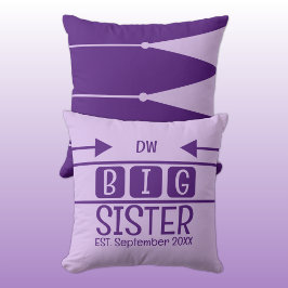 Große Schwesterinitiativen est. Monat lila Kissen