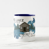 Große See-Alaska-Kabinen-Tasse Zweifarbige Tasse (Mittel)