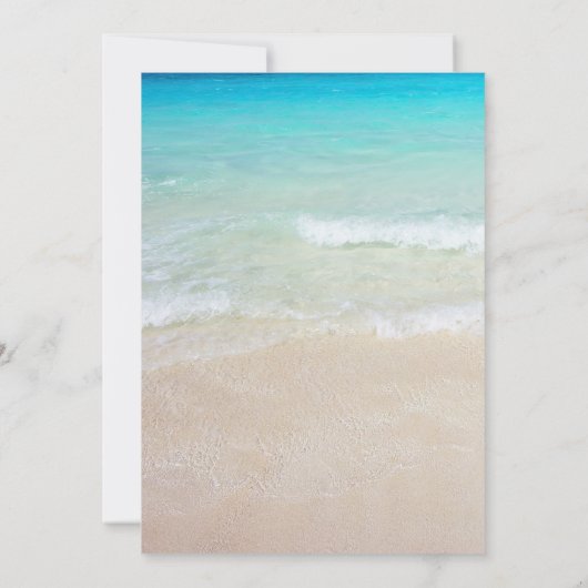 Große Seeheirat Einladung (Rückseite)