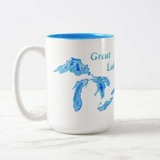 Große Seen 15 Oz Tasse (Links)
