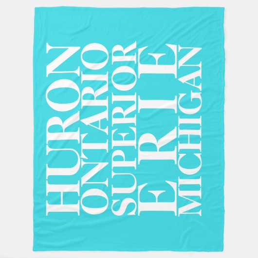 Große Seen Fleece Blanket (Vorderseite)