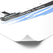 Große Seen Frachter Grand Island Fotodruck (Ecke)