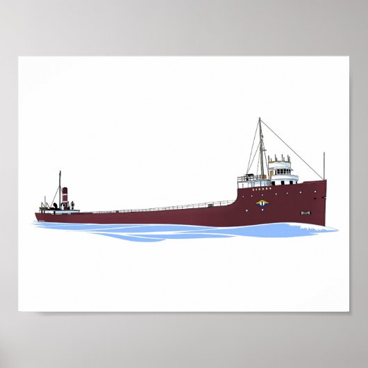 Große Seen - Freighter Sierra (Tomlinson) Poster (Vorne)