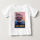 Große Seen | Huron Lake Baby T-shirt (Vorderseite)