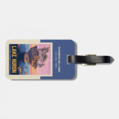 Große Seen | Huron Lake Gepäckanhänger (Rückseite horizontal)