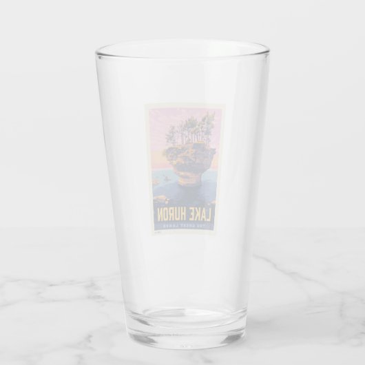 Große Seen | Huron Lake Glas (Rückseite)
