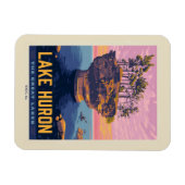 Große Seen | Huron Lake Magnet (Horizontal)