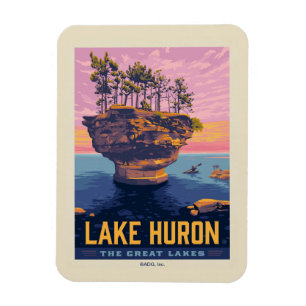 Große Seen Huron Lake Magnet