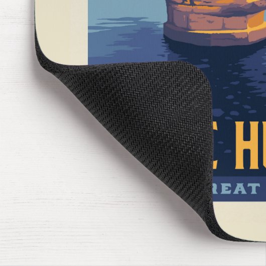Große Seen | Huron Lake Mousepad (Ecke)