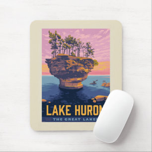 Große Seen   Huron Lake Mousepad