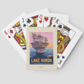 Große Seen | Huron Lake Spielkarten (Rückseite)