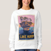 Große Seen | Huron Lake Sweatshirt (Vorderseite)
