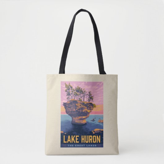 Große Seen | Huron Lake Tasche (Vorderseite)