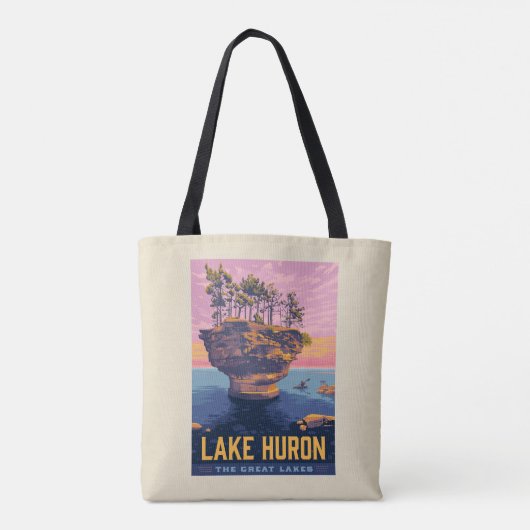 Große Seen | Huron Lake Tasche (Rückseite)