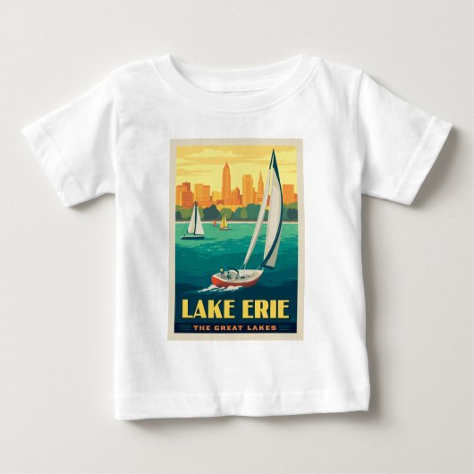 Große Seen | Lake Erie Baby T-shirt (Vorderseite)