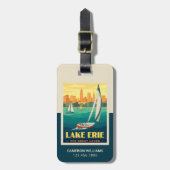 Große Seen | Lake Erie Gepäckanhänger (Vorderseite vertikal)