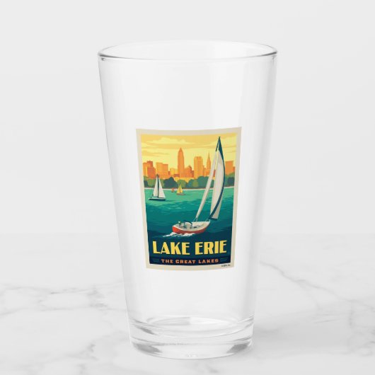 Große Seen | Lake Erie Glas (Vorderseite)