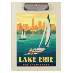 Große Seen   Lake Erie Klemmbrett