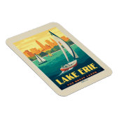 Große Seen | Lake Erie Magnet (Rechte Seite)