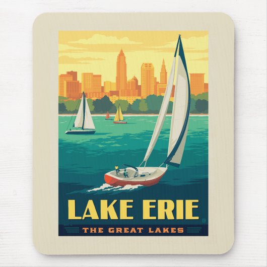 Große Seen | Lake Erie Mousepad (Vorne)