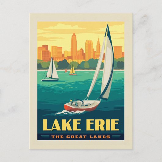 Große Seen | Lake Erie Postkarte (Vorderseite)