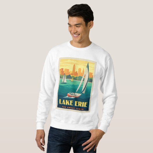Große Seen | Lake Erie Sweatshirt (Vorne ganz)