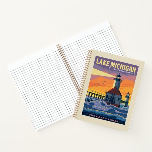 Große Seen | Lake Michigan Notizblock (Innenseite)