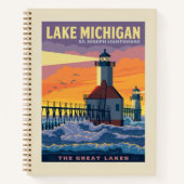 Große Seen | Lake Michigan Notizblock (Vorderseite)