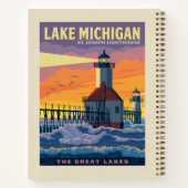 Große Seen | Lake Michigan Notizblock (Rückseite)
