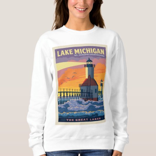 Große Seen | Lake Michigan Sweatshirt (Vorderseite)