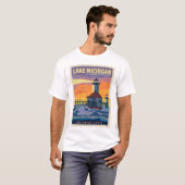Große Seen | Lake Michigan T-Shirt (Vorne ganz)