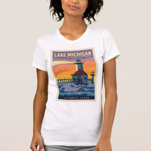 Große Seen   Lake Michigan T-Shirt