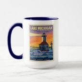 Große Seen | Lake Michigan Tasse (Links)