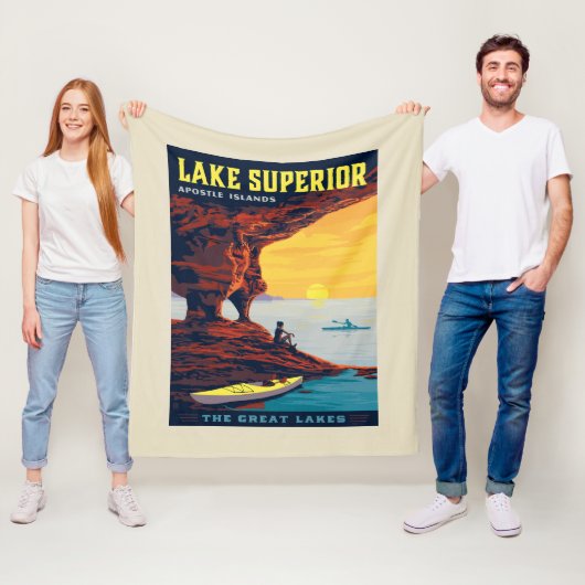 Große Seen | Lake Superior Fleecedecke (Beispiel)