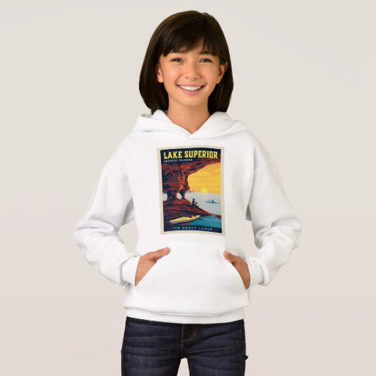 Große Seen | Lake Superior Hoodie (Vorne ganz)