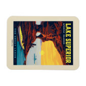 Große Seen | Lake Superior Magnet (Horizontal)