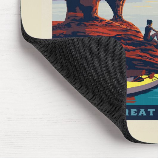 Große Seen | Lake Superior Mousepad (Ecke)