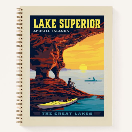 Große Seen | Lake Superior Notizblock (Vorderseite)