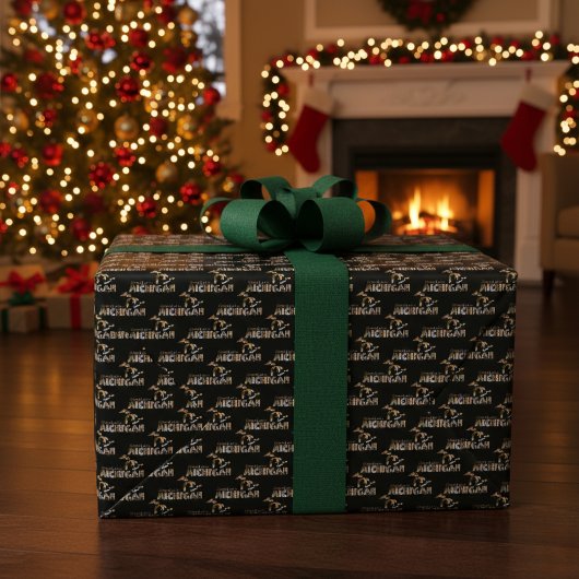 Große Seen Michigan Spirituosen Geschenkpapier