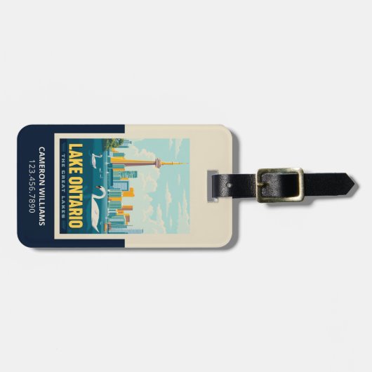 Große Seen | Ontario Gepäckanhänger (Vorderseite horizontal)