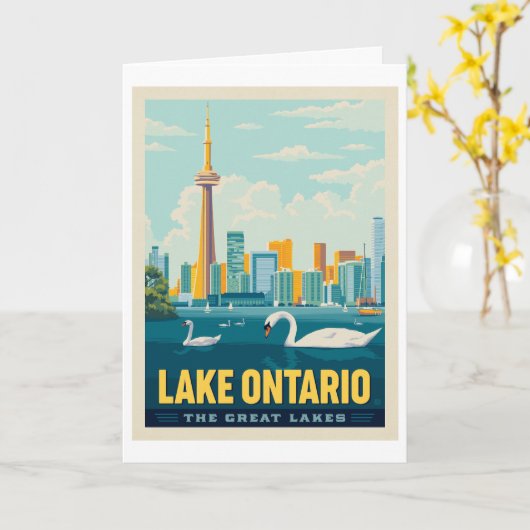 Große Seen | Ontario Karte (Gelbe Blume)