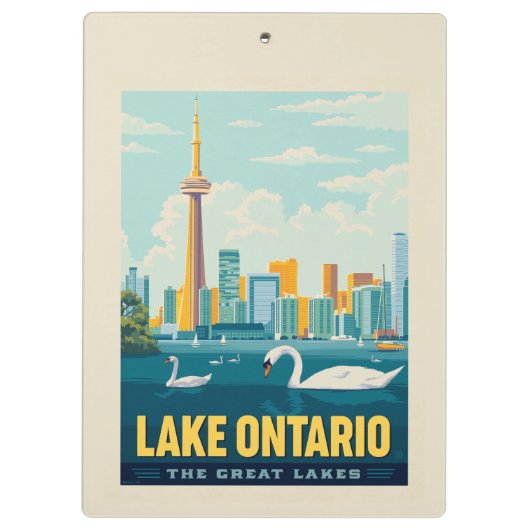 Große Seen | Ontario Klemmbrett (Rückseite)