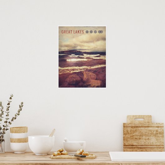 Große Seen Poster (Küche)