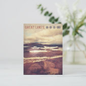 Große Seen Postkarte (Stehend Vorderseite)