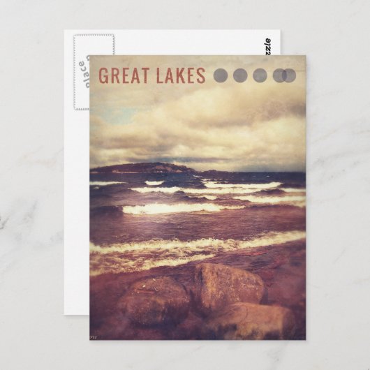 Große Seen Postkarte (Vorne/Hinten)